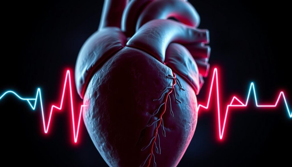 Comprehensive illustration of various heart diseases, including coronary artery disease, heart failure, and arrhythmias, emphasizing the importance of understanding heart health.