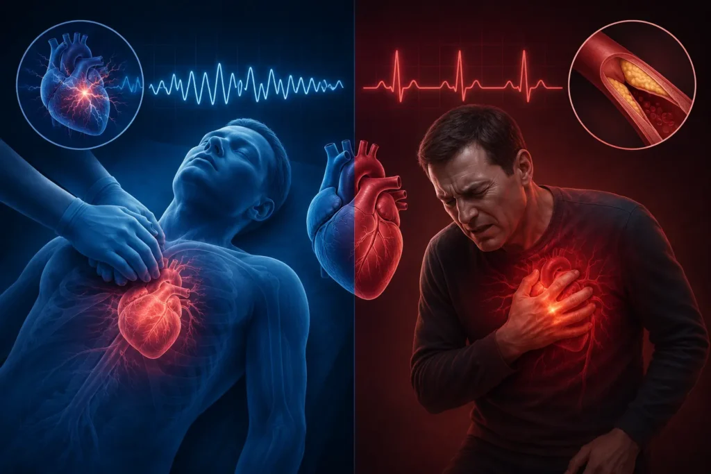 Cardiac Arrest Vs Heart Attack
